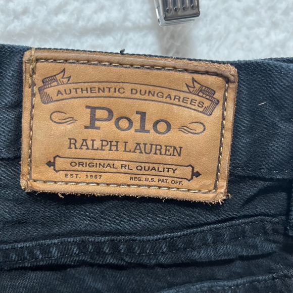 Polo Ralph Lauren Mens Black Classic 867 Straight Leg Jeans 34x34 - Picture 6 of 13
